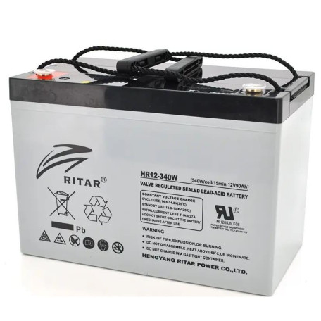 Акумуляторна батарея для ДБЖ Ritar AGM 12 V / 90 А*ч (HR12340W)