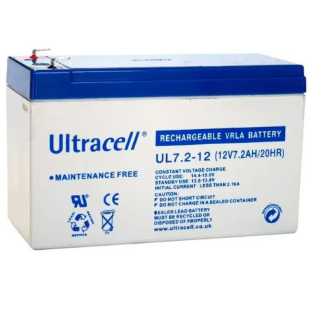 Акумуляторна батарея для ДБЖ Ultracell AGM 12 V / 7.2 А*ч (UL7.2-12)