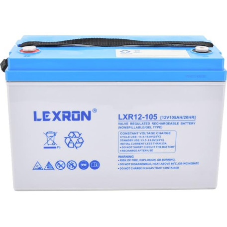 Акумуляторна батарея для ДБЖ Lexron GEL 12 V / 100 А*ч (LXR12-105)