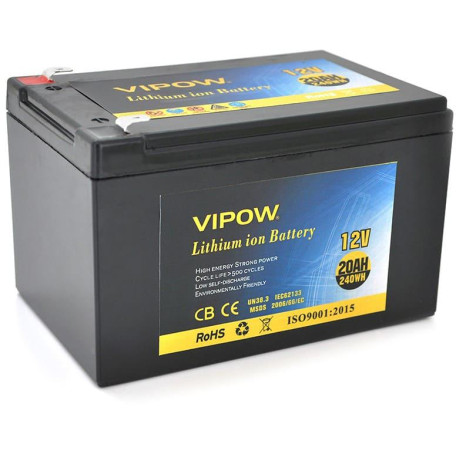 Акумуляторна батарея для ДБЖ Vipow Li-Ion 12 V / 20 А*ч (VP-12200LI)