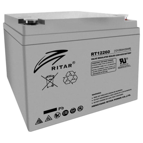 Акумуляторна батарея для ДБЖ Ritar AGM 12 V / 26 А*ч (RT12260)
