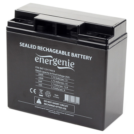 Акумуляторна батарея для ДБЖ EnerGenie AGM 12 V / 17 А*ч (BAT-12V17AH/4)