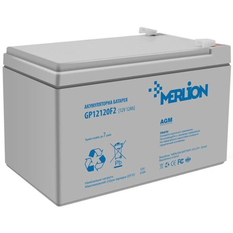 Аккумуляторная батарея для ИБП Merlion AGM 12 V / 12 А*ч (GP12120F2)