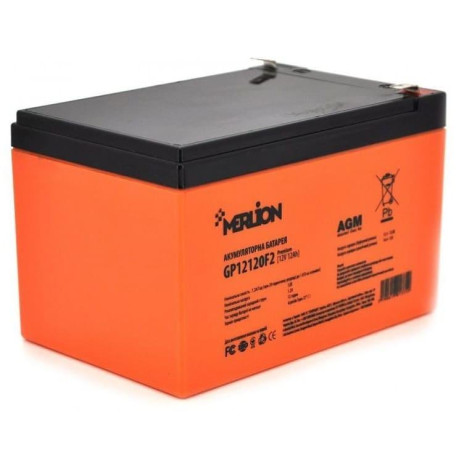Акумуляторна батарея для ДБЖ Merlion AGM 12 V / 12 А*ч (GP12120F2PREMIUM)