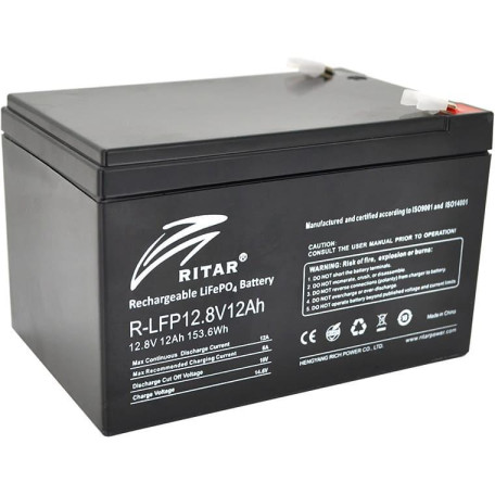 Акумуляторна батарея для ДБЖ Ritar LiFePO4 12.8 V / 12 А*ч (R-LFP 12.8V 12Ah)