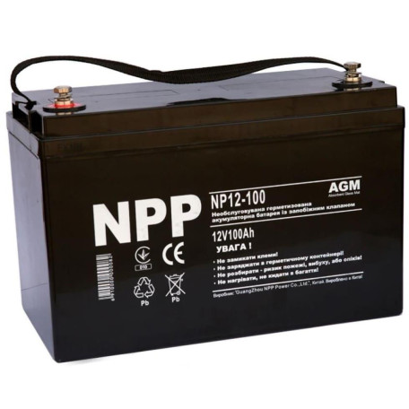 Аккумуляторная батарея для ИБП NPP AGM 12 V / 100 А*ч (NP12-100)