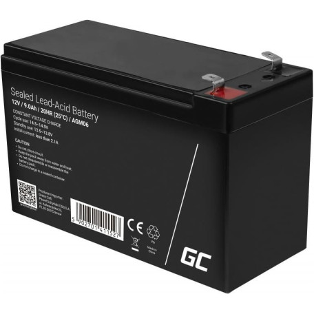 Акумуляторна батарея для ДБЖ Green Cell AGM 12 V / 9 А*ч (85076000)
