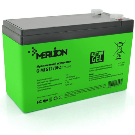 Аккумуляторная батарея для ИБП Merlion AGM 12 V / 7 А*ч (G-MLG1270F2/13947)