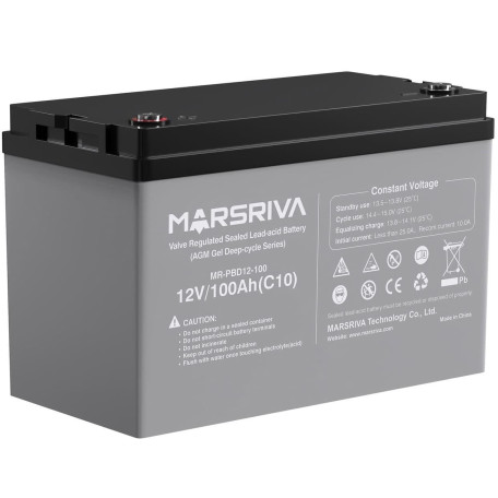 Акумуляторна батарея для ДБЖ Marsriva GEL 12 V / 100 А*ч (MR-PBD12-100)