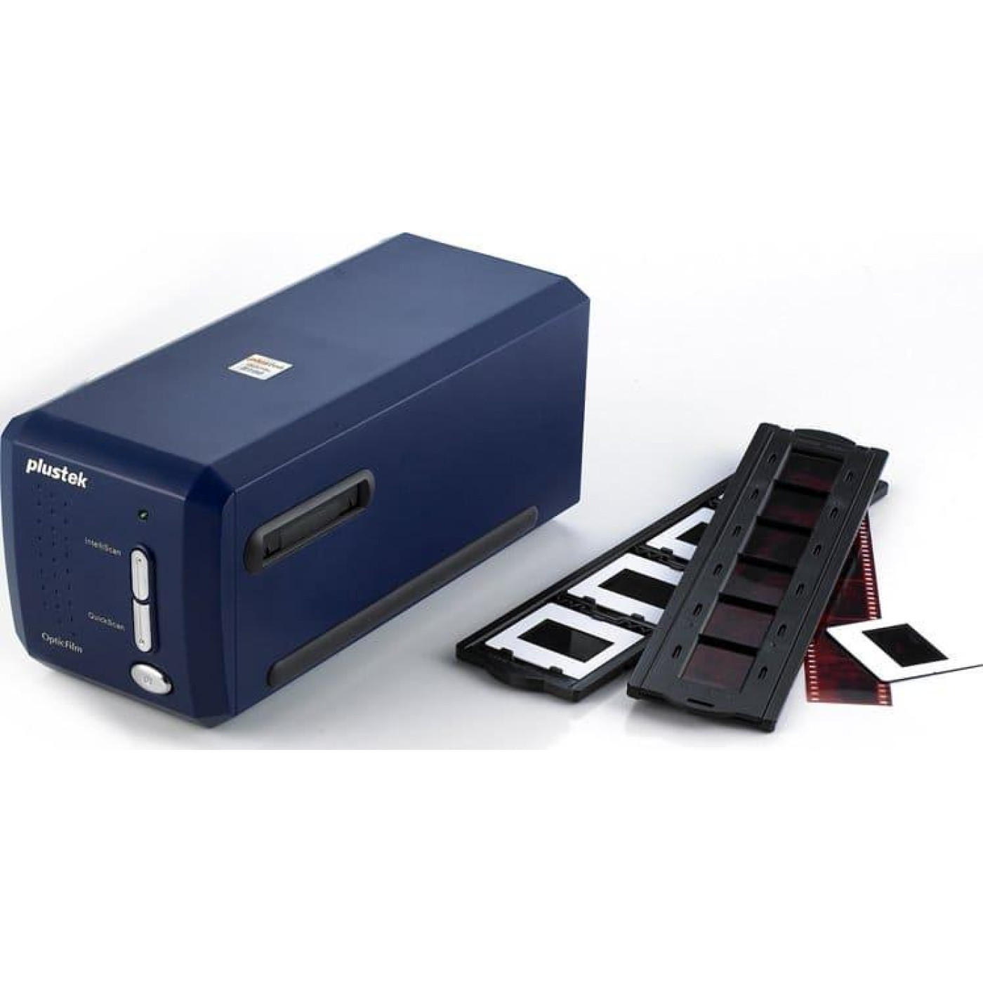 Сканер Plustek OpticFilm 8100 (7200dpi, 48 bit, LED, швидк. 36 сек., плівковий слайд-сканер, синій)