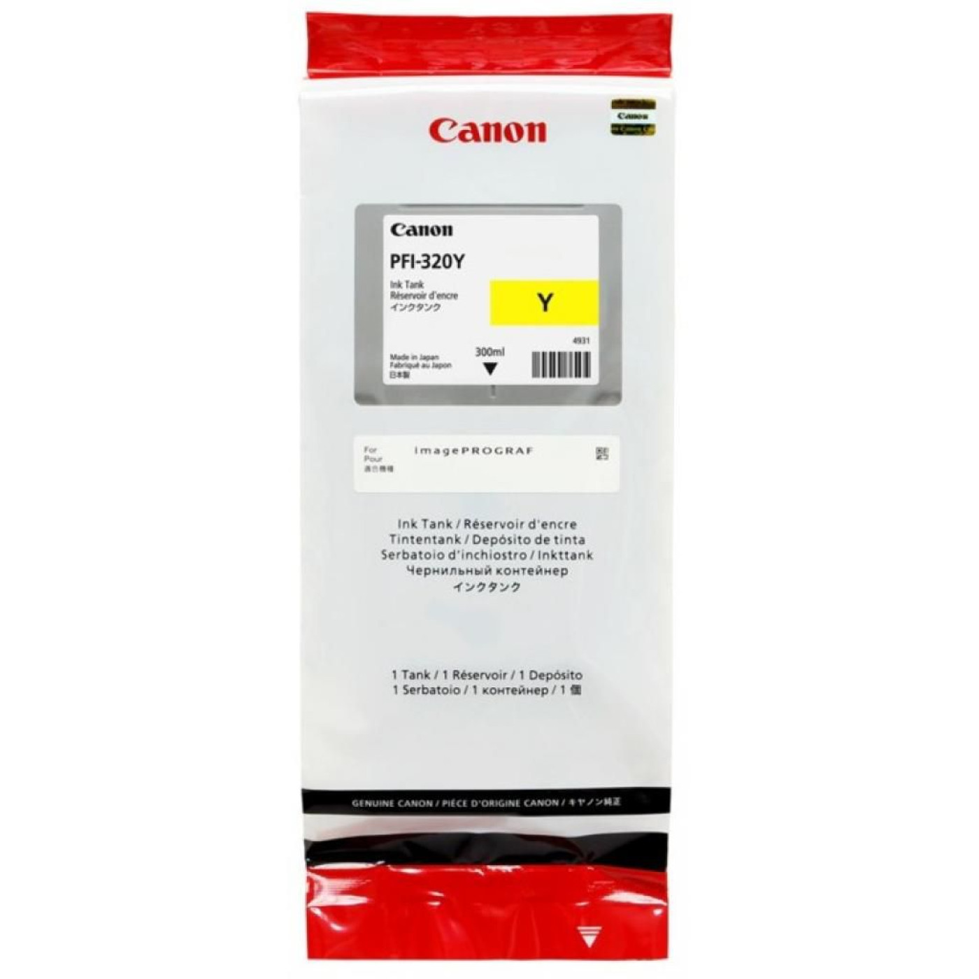 Чернила Canon 300 мл PFI-320 Yellow (300 ml) 2893C001AA