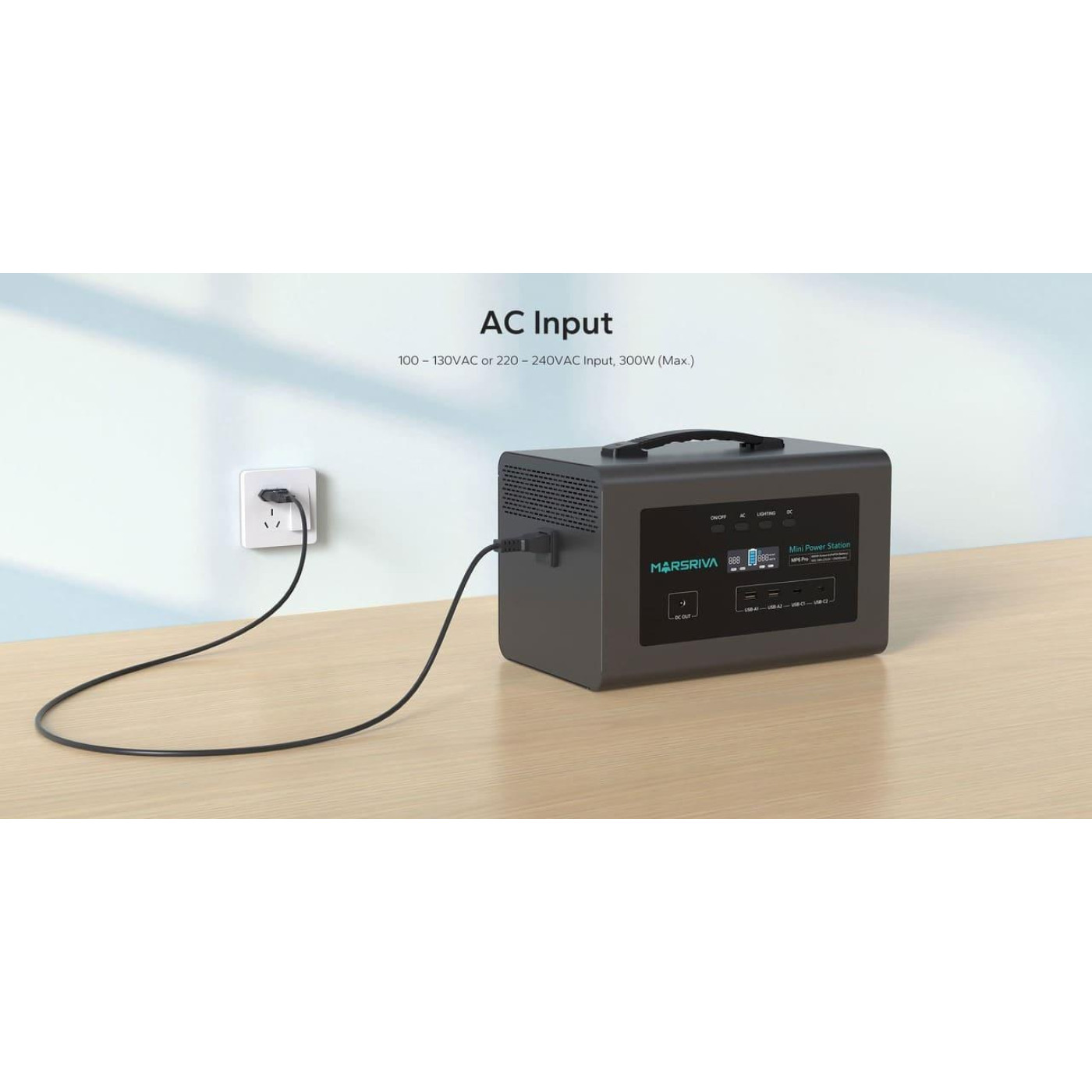 Зарядна станція Marsriva MP6Pro (655.3 Вт/г) 600W / / / LiFePO4 (MP6Pro_MARSRIVA) UA