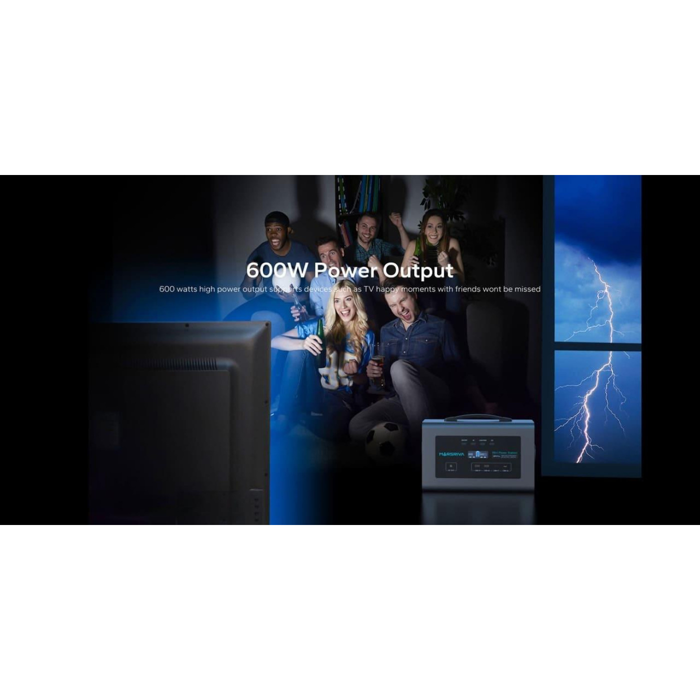 Зарядна станція Marsriva MP6Pro (655.3 Вт/г) 600W / / / LiFePO4 (MP6Pro_MARSRIVA) UA