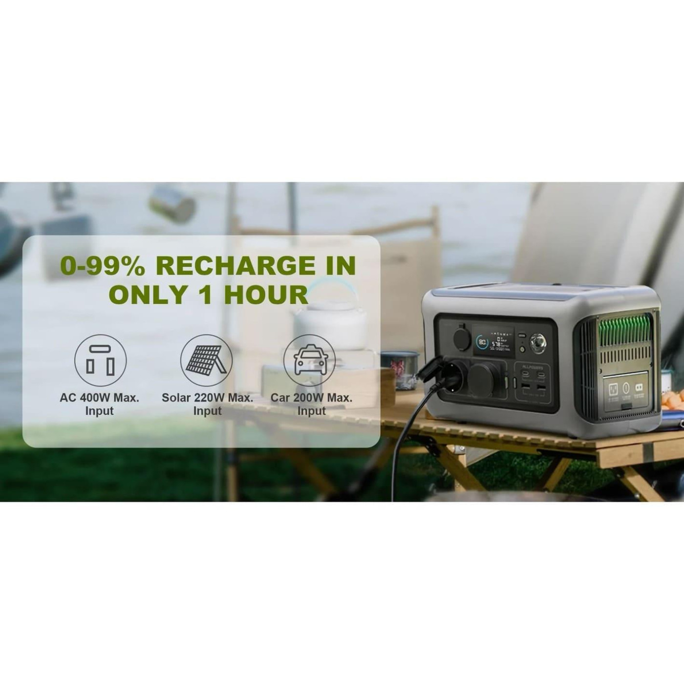 Зарядная станция ALLPOWERS R600 / 600 Вт / 299.52 Вт/ч / LiFePO4 (R600)