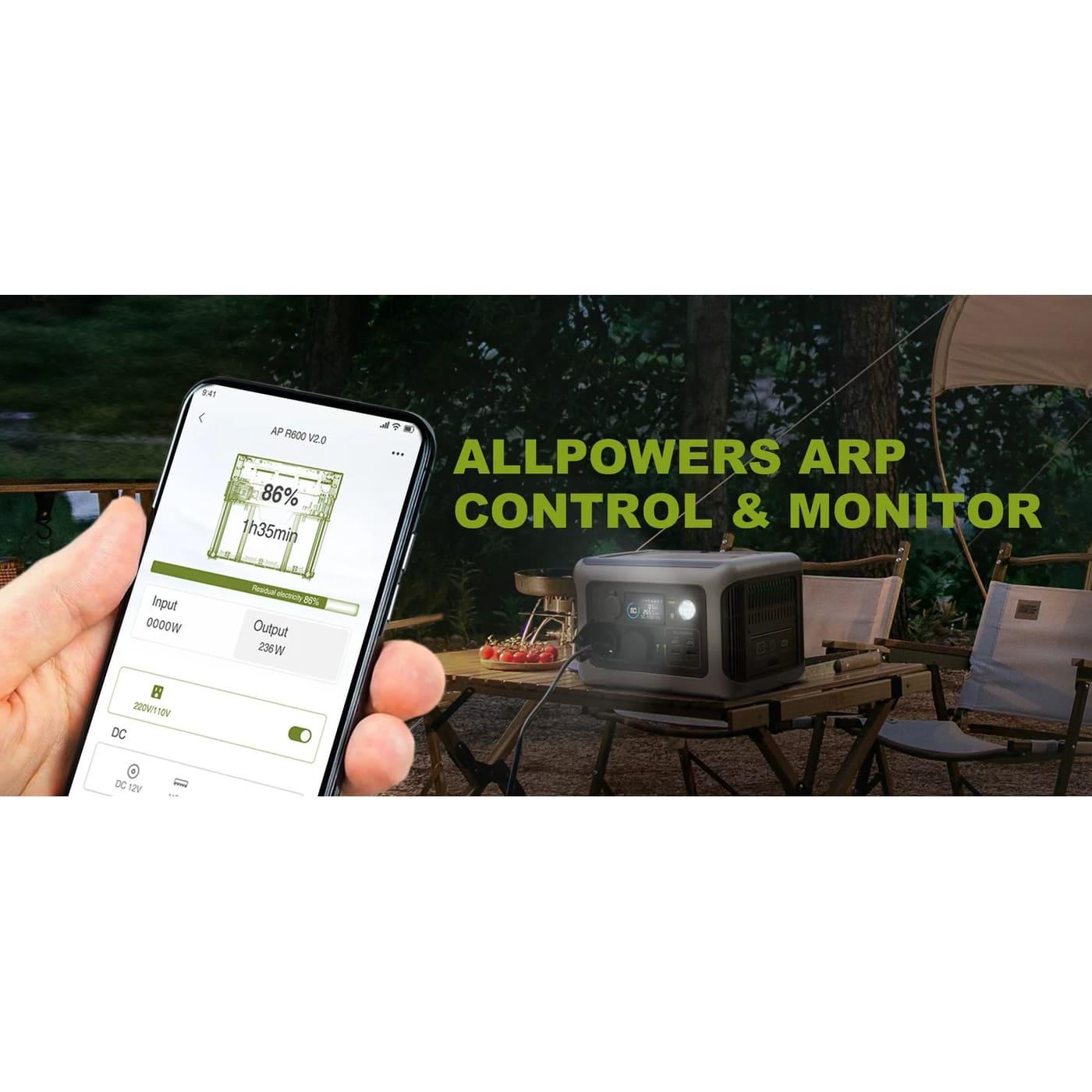 Зарядная станция ALLPOWERS R600 / 600 Вт / 299.52 Вт/ч / LiFePO4 (R600)