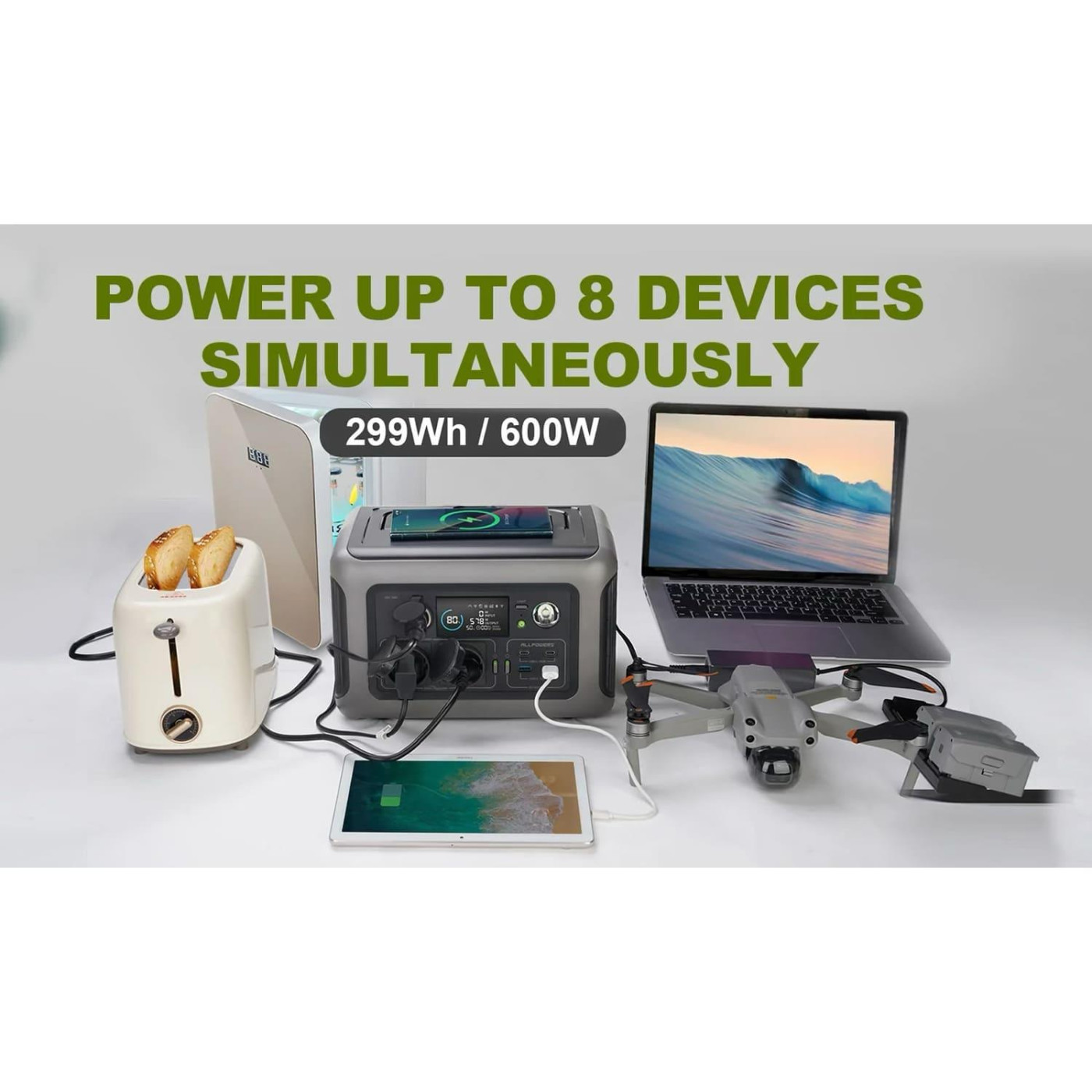 Зарядная станция ALLPOWERS R600 / 600 Вт / 299.52 Вт/ч / LiFePO4 (R600)