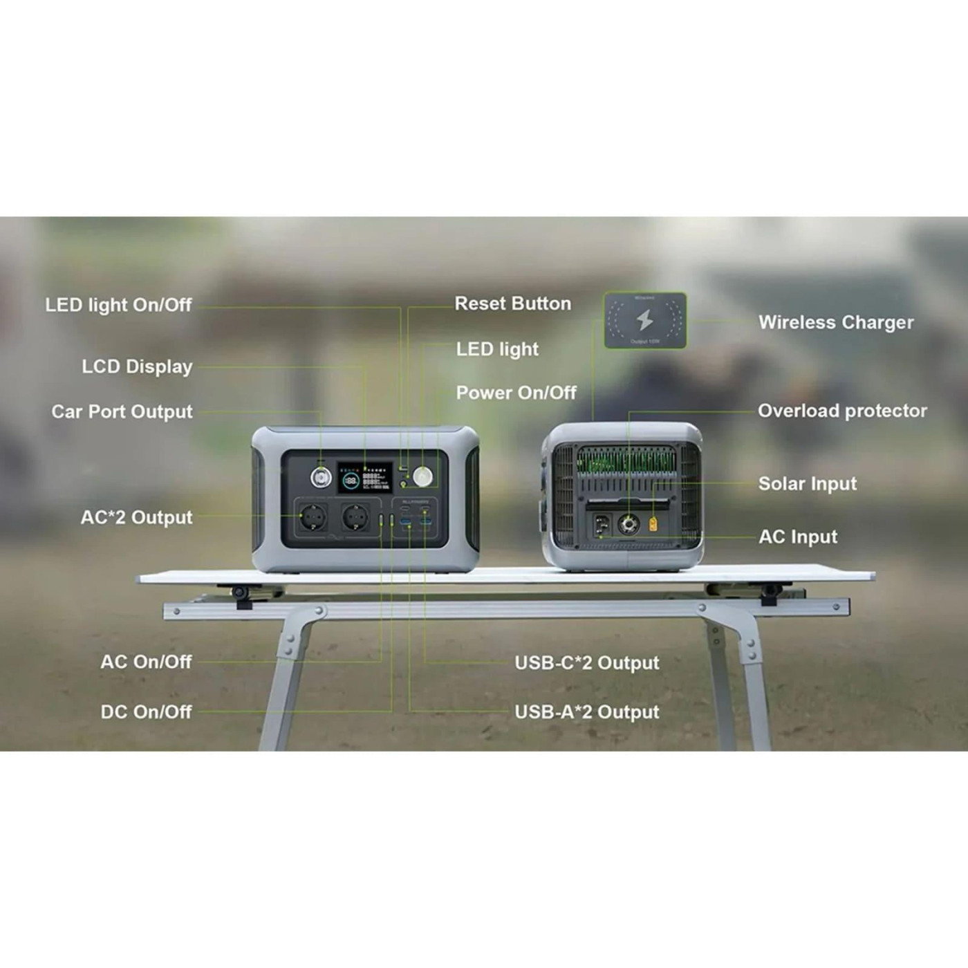 Зарядная станция ALLPOWERS R600 / 600 Вт / 299.52 Вт/ч / LiFePO4 (R600)