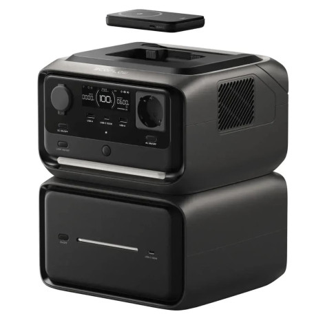 Зарядна станція EcoFlow RIVER 3 MAX Plus Wireless / 600 Вт / 858 Вт/ч / LiFePO4 (EFRIVER3MP-Wireless-EU-CBOX)
