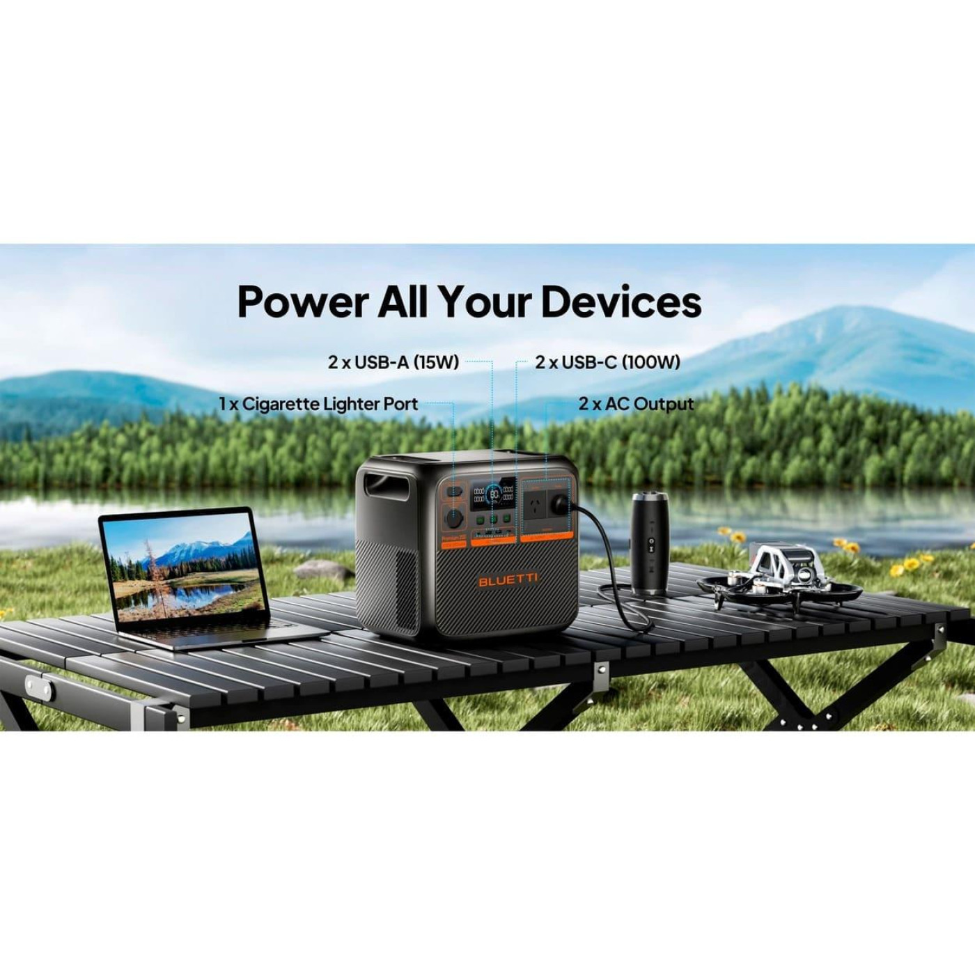 Зарядная станция BLUETTI PREMIUM 200 V2 / 2700 Вт / 2073.6 Вт/ч / LiFePO4 (PREMIUM 200 V2) UA