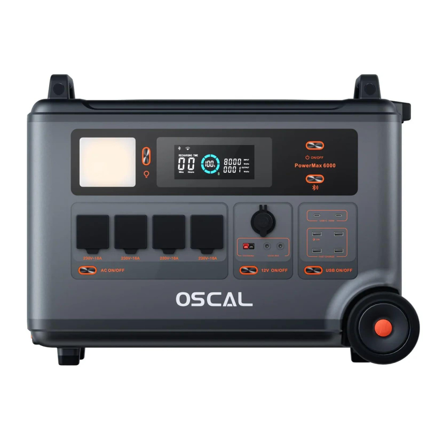 Зарядна станція Oscal PowerMax 6000 / 6000 Вт / 3600 Вт/ч / LiFePO4 (PowerMax 6000)