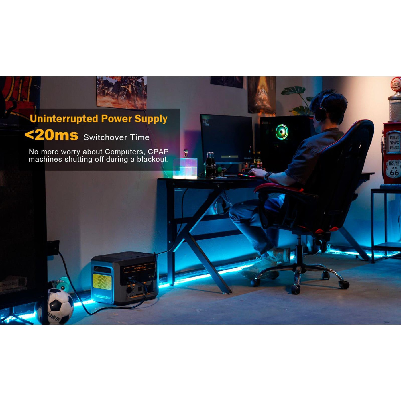 Зарядная станция Vtoman FlashSpeed 1500 PB-58 1500W 1548Wh / 1500 Вт / 1548 Вт/ч / LiFePO4 (FlashSpeed 1500) UA