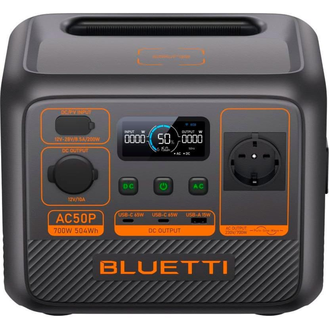 Зарядная станция BLUETTI 700W AC50P / 700 Вт / 504 Вт/ч / LiFePO4 (AC50P) UA