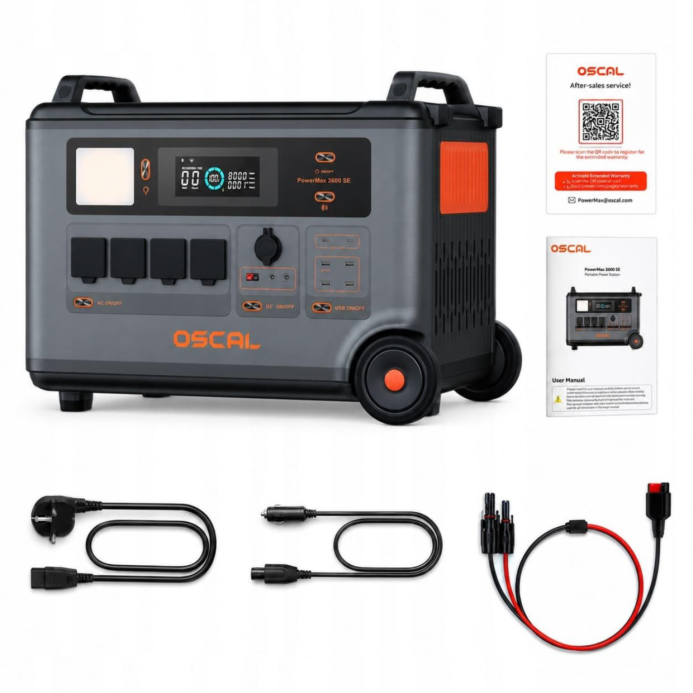 Зарядная станция Oscal PowerMax 3600 SE / 3600 Вт / 3600 Вт/ч / LiFePO4 (PowerMax 3600 SE)