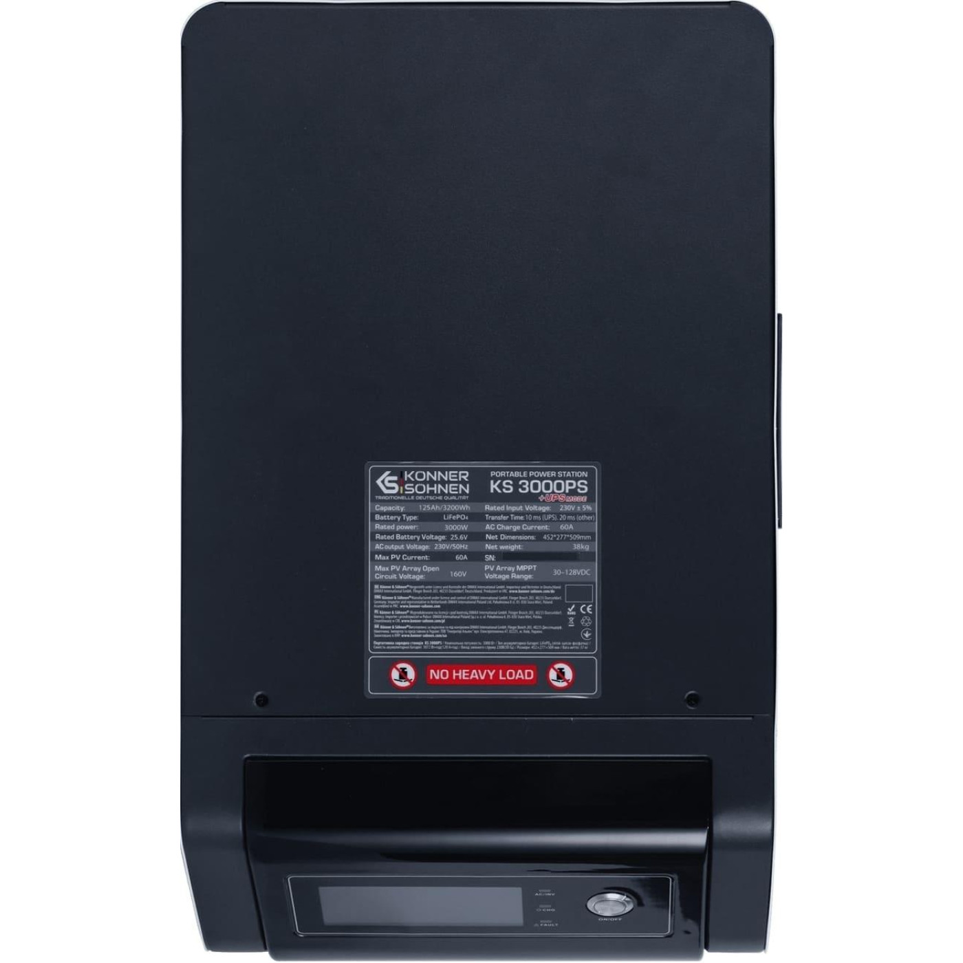 Зарядна станція Konner&Sohnen KS 3000PS / 3000 Вт / 3200 Вт/ч / LiFePO4 (KS3000PS-NEW)