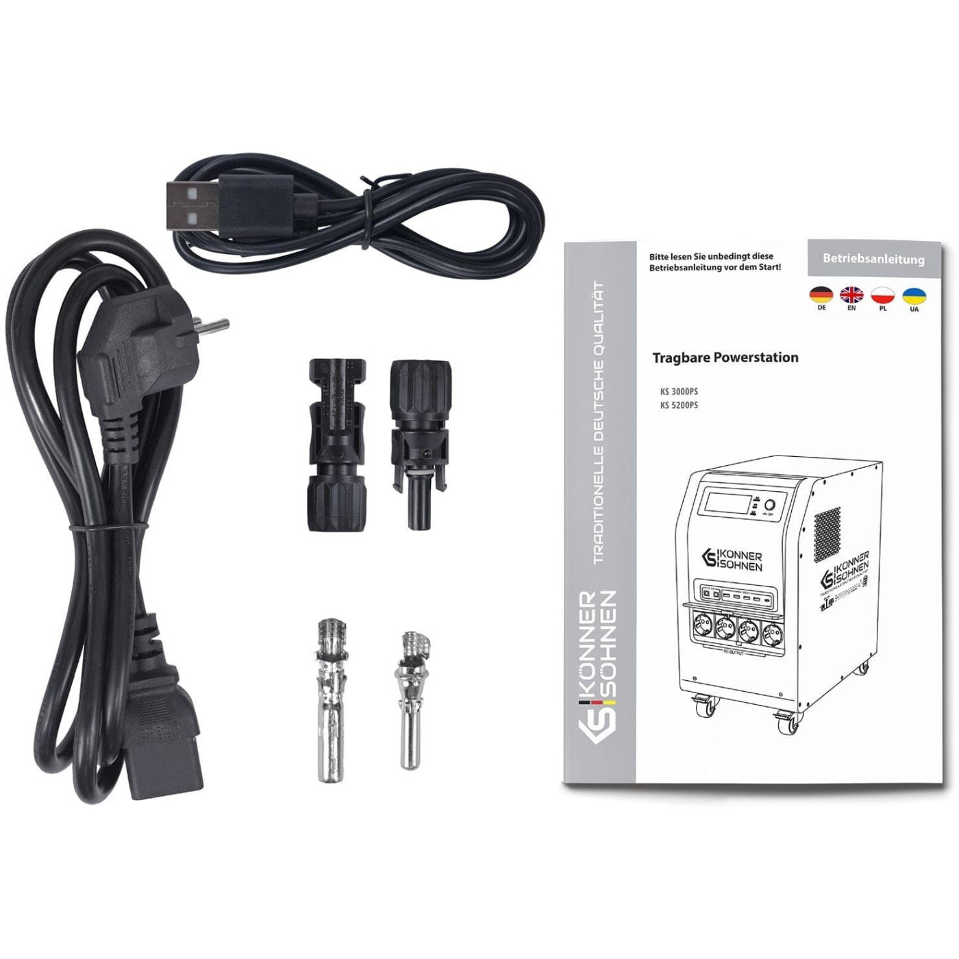 Зарядна станція Konner&Sohnen KS 3000PS / 3000 Вт / 3200 Вт/ч / LiFePO4 (KS3000PS-NEW)