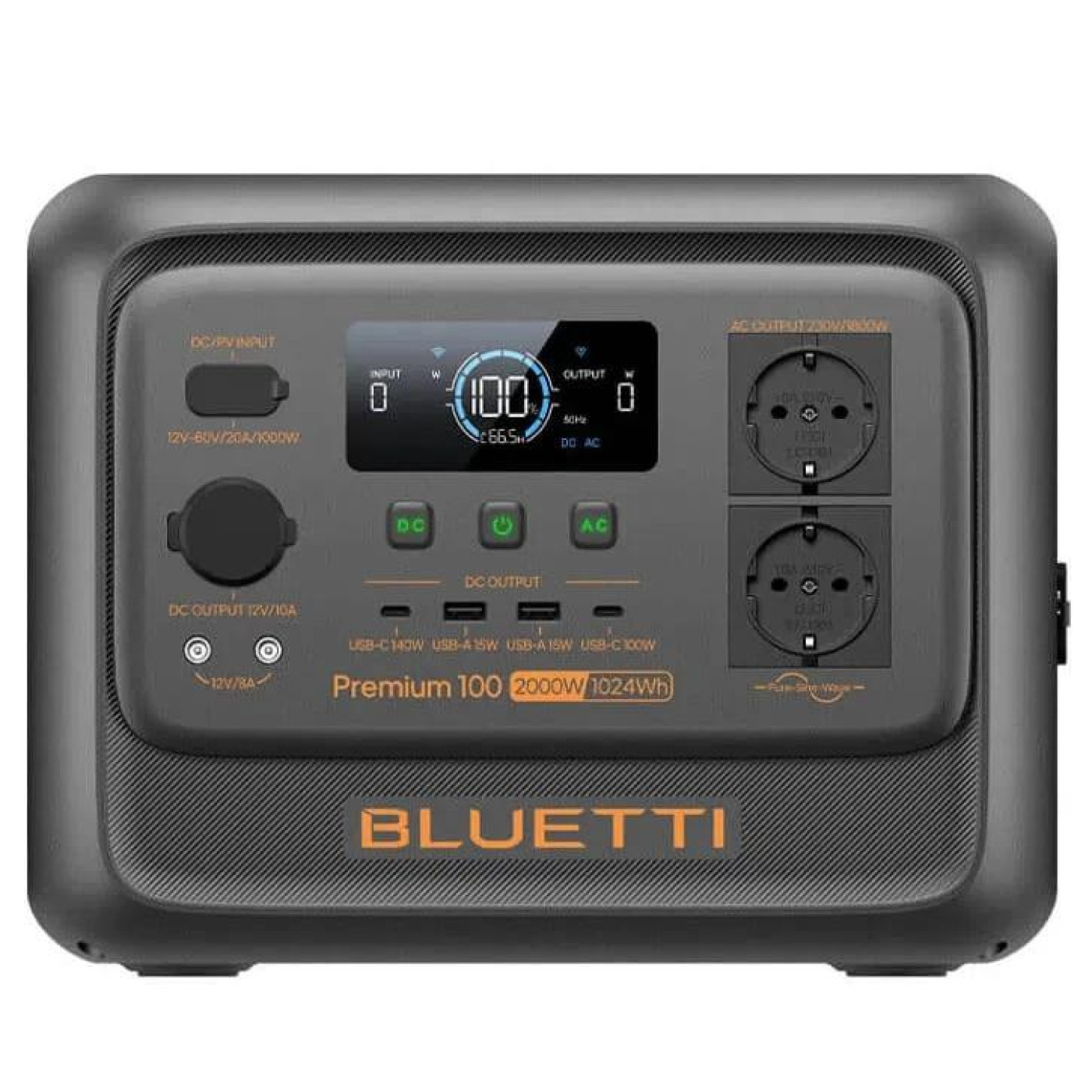 Зарядна станція BLUETTI Premium 100 V2 / 2000 Вт / 1024 Вт/ч / LiFePO4 (PR100V2) UA