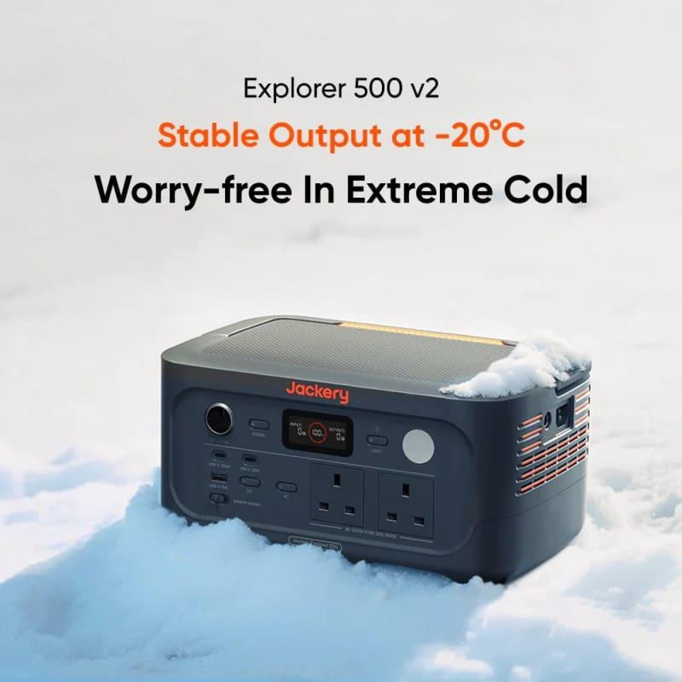 Зарядна станція Jackery Explorer 500 v2 512 Вт/год / 500 Вт / 512 Вт/ч / LiFePO4 (21-0001-000275) UA