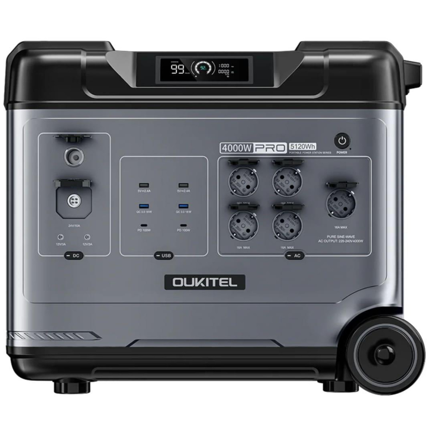 Зарядна станція Oukitel P5000E PRO / 4000 Вт / 5120 Вт/ч / LiFePO4 (P5000E PRO) UA