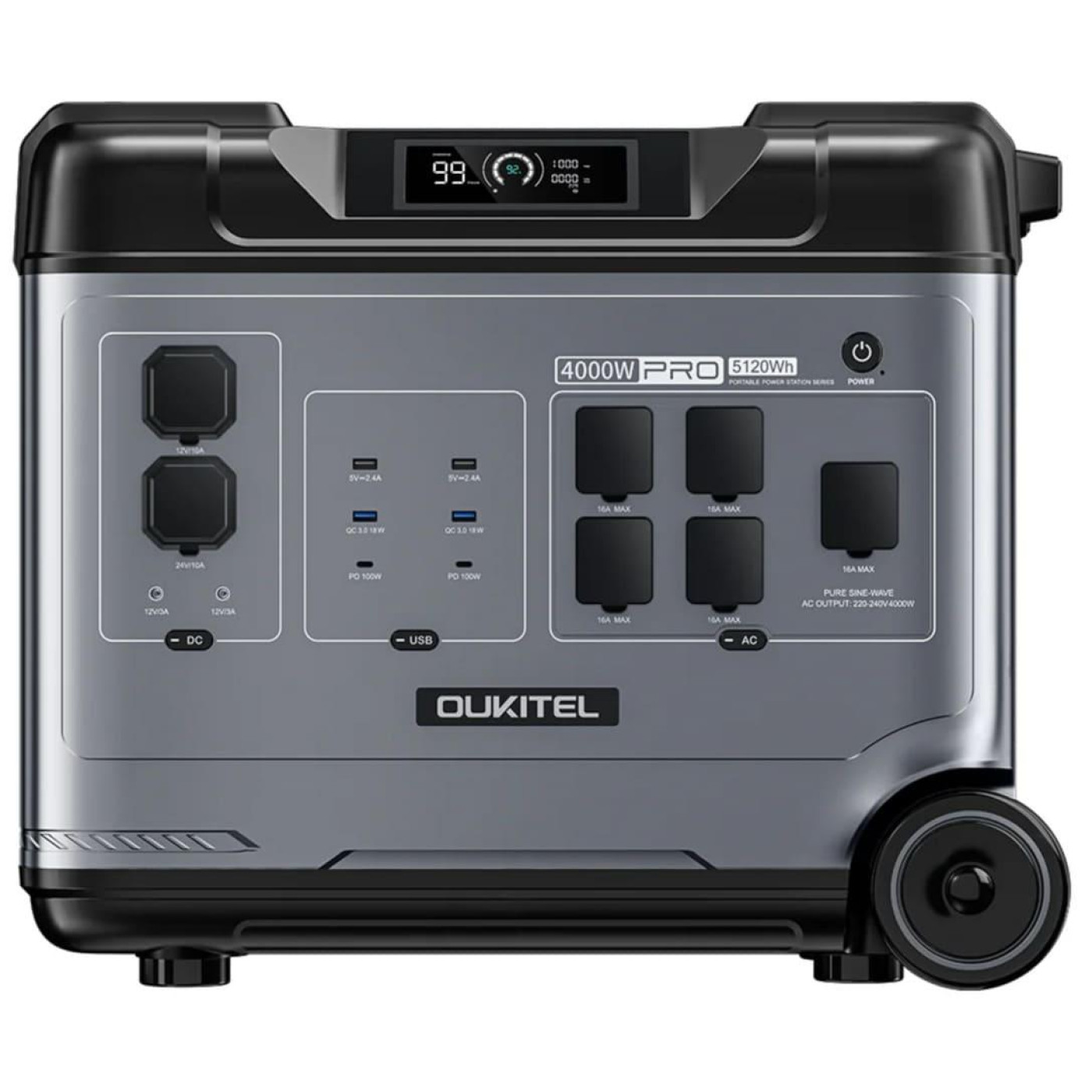 Зарядна станція Oukitel P5000E PRO / 4000 Вт / 5120 Вт/ч / LiFePO4 (P5000E PRO) UA
