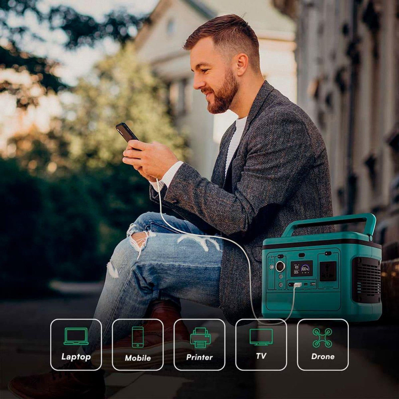 Зарядная станция V-TAC / 500 Вт / 568 Вт/ч / LiFePO4 (VT-606) UA