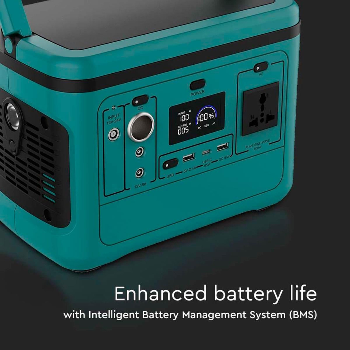 Зарядная станция V-TAC / 500 Вт / 568 Вт/ч / LiFePO4 (VT-606) UA