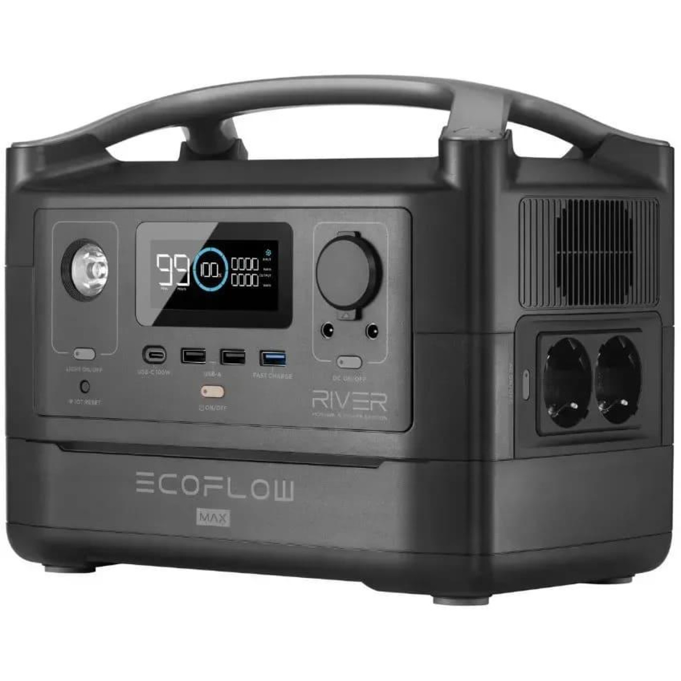 Зарядная станция EcoFlow RIVER Max / 600 Вт / 576 Вт/ч / Li-Ion (EFRIVER600MAX-EU) UA