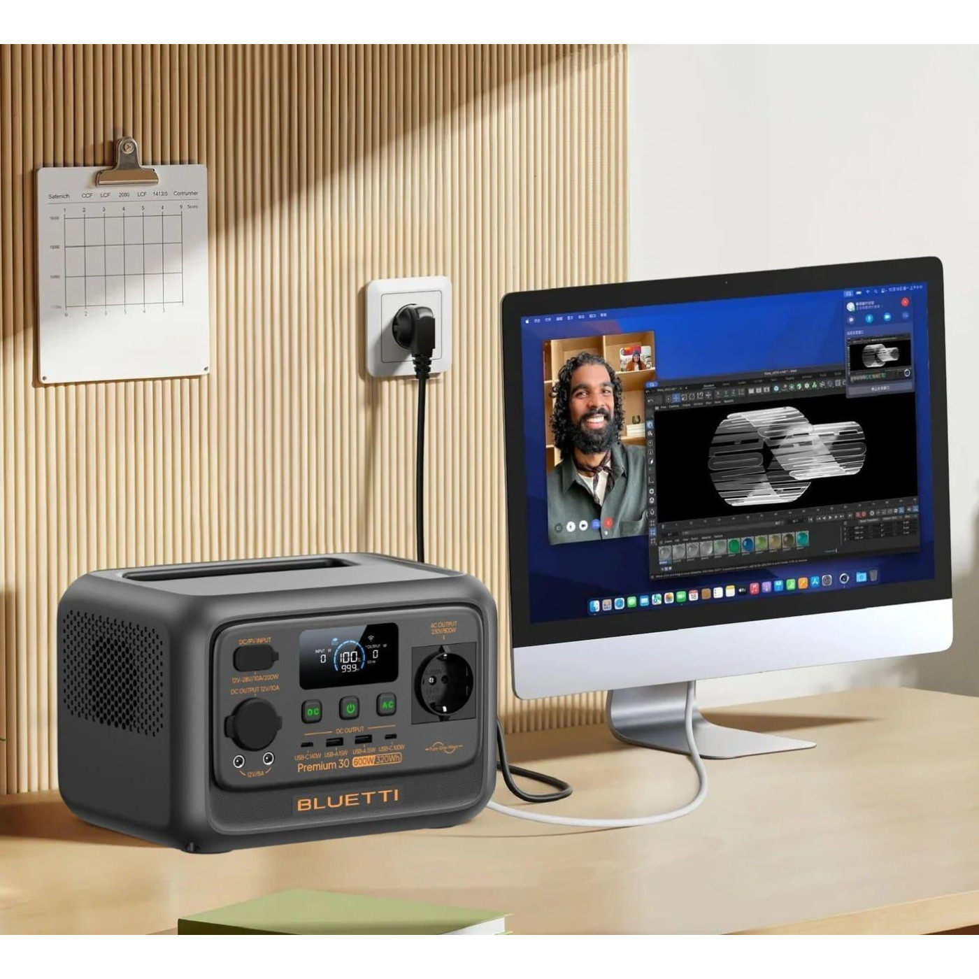 Зарядная станция BLUETTI Premium 30 V2 / 600 Вт / 320 Вт/ч / LiFePO4 (PR30V2)