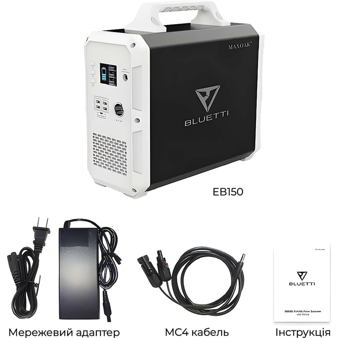 Зарядна станція BLUETTI PowerOak EB150 / 1000 Вт / 1500 Вт/ч / Li-Ion (EB150) UA