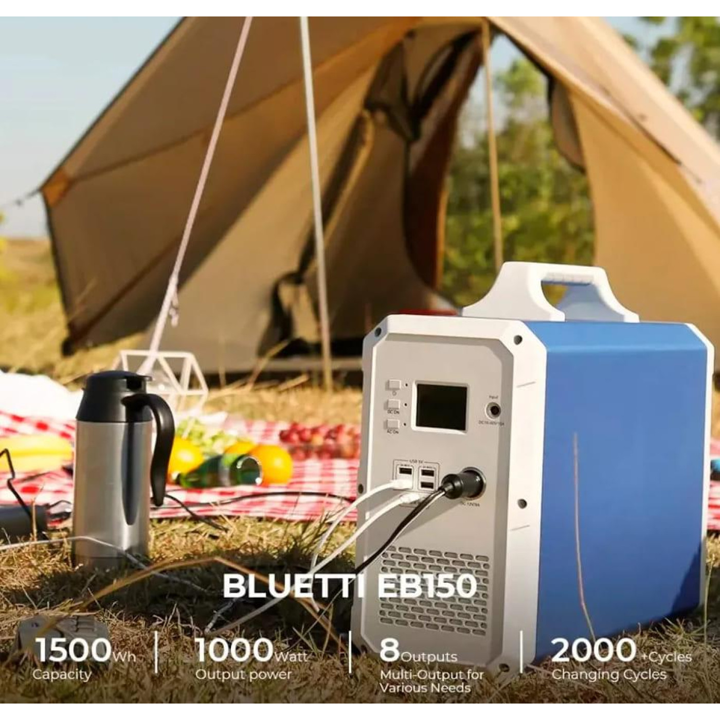 Зарядна станція BLUETTI PowerOak EB150 / 1000 Вт / 1500 Вт/ч / Li-Ion (EB150) UA