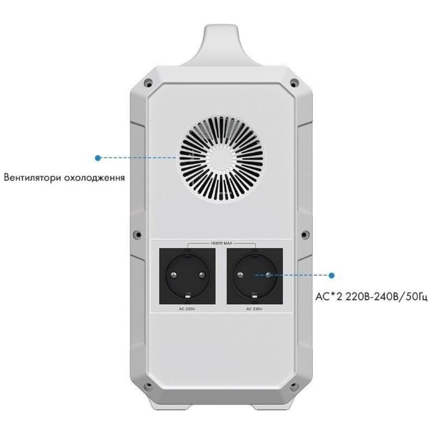 Зарядна станція BLUETTI PowerOak EB150 / 1000 Вт / 1500 Вт/ч / Li-Ion (EB150) UA