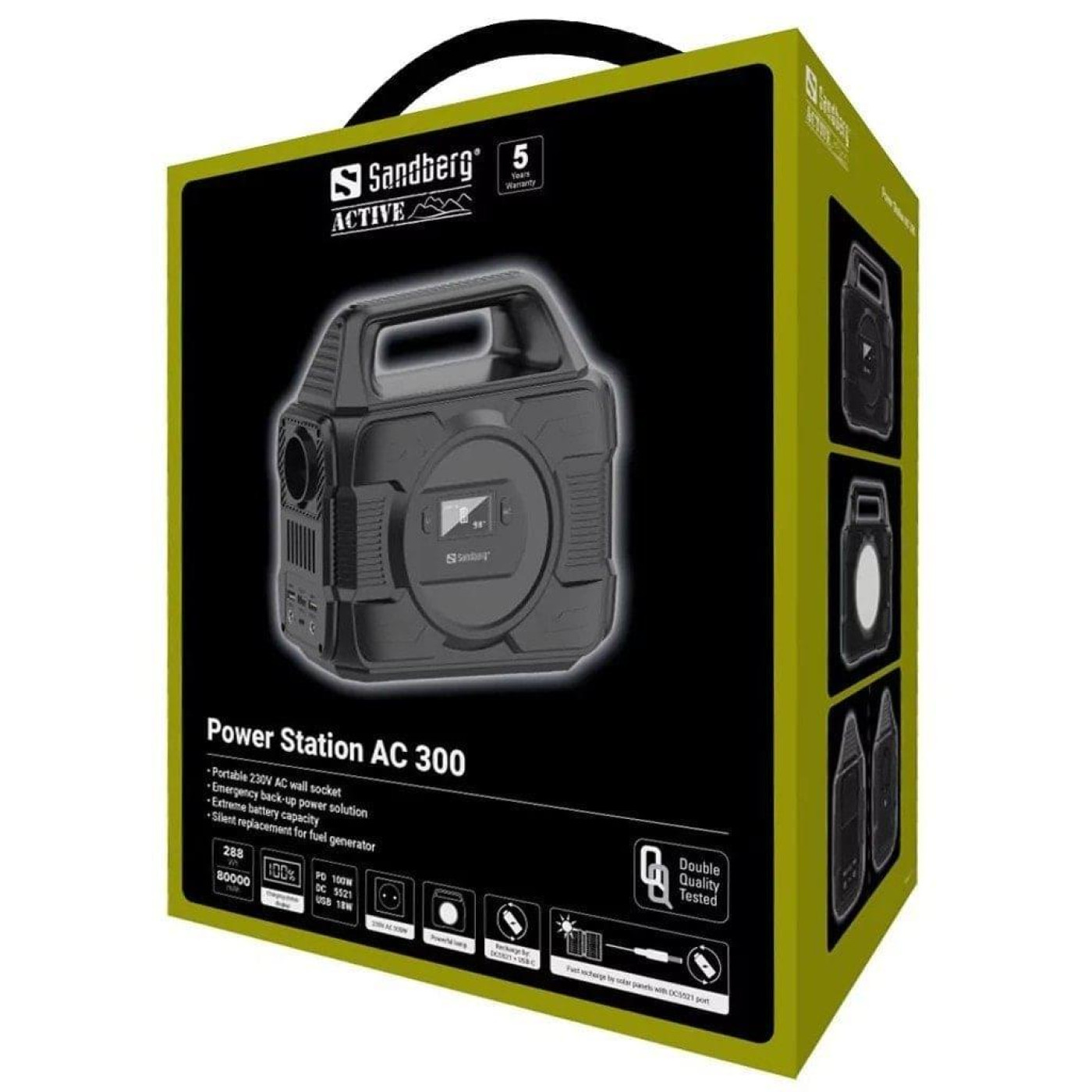 Зарядная станция Sandberg Power Station AC 300 / 300 Вт / 288 Вт/ч / Li-Ion (420-84) UA