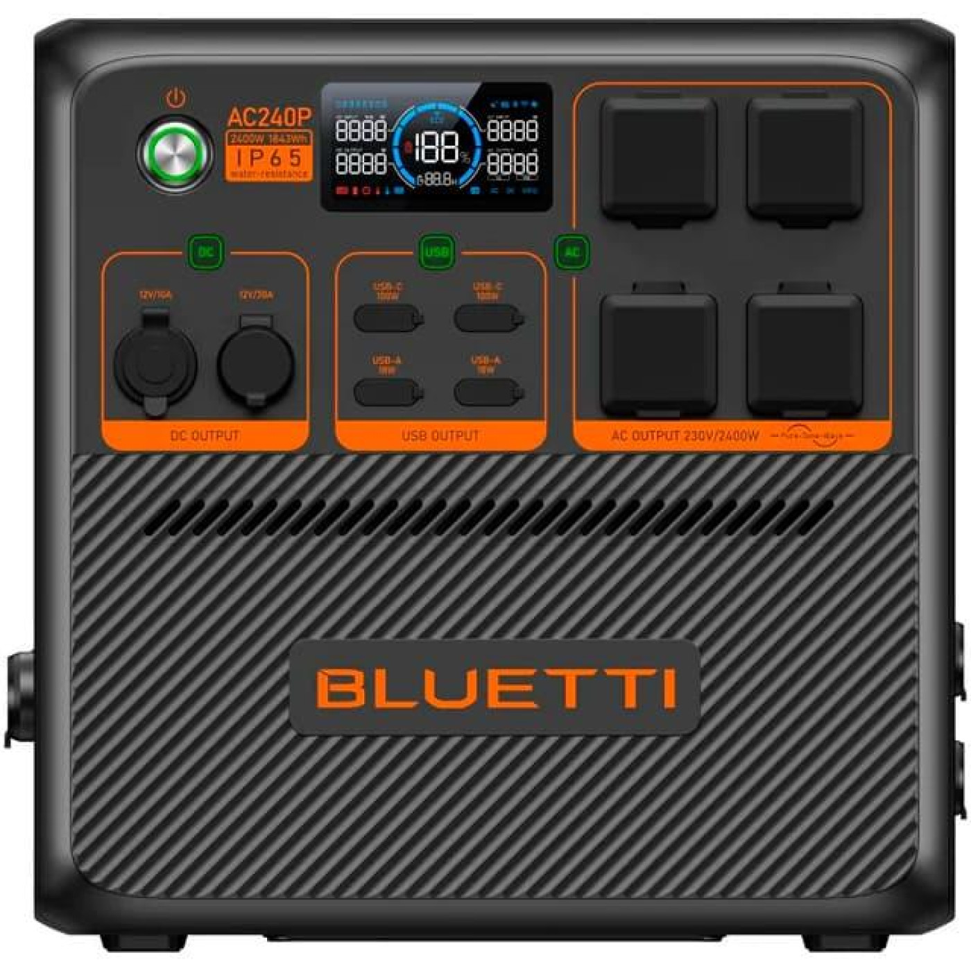 Зарядная станция BLUETTI AC240P Solar Portable Power Station / 2400 Вт / 1843 Вт/ч / LiFePO4 (AC240P) UA