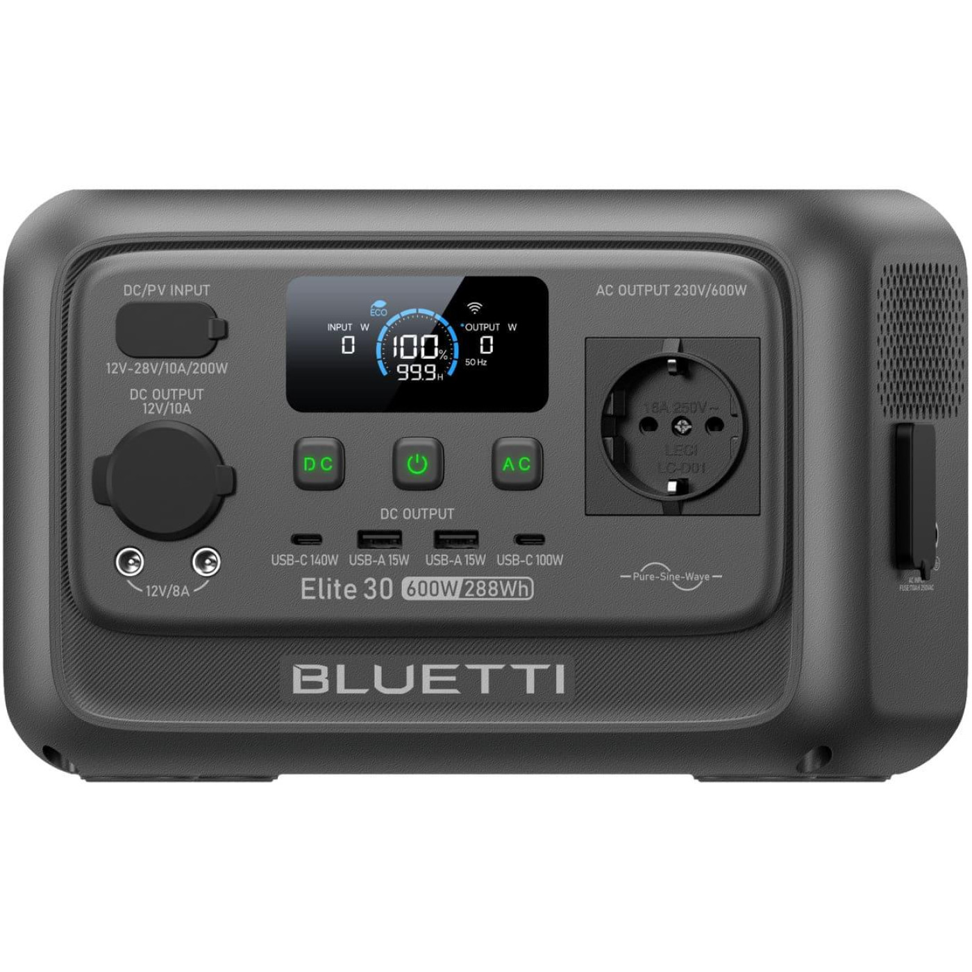Зарядна станція BLUETTI Elite 30 V2 / 600 Вт / 288 Вт/ч / LiFePO4 (EL30V2) UA