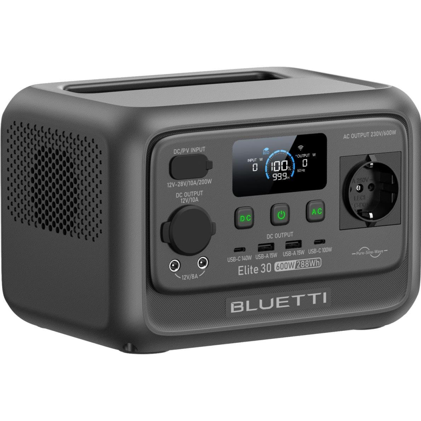 Зарядна станція BLUETTI Elite 30 V2 / 600 Вт / 288 Вт/ч / LiFePO4 (EL30V2) UA