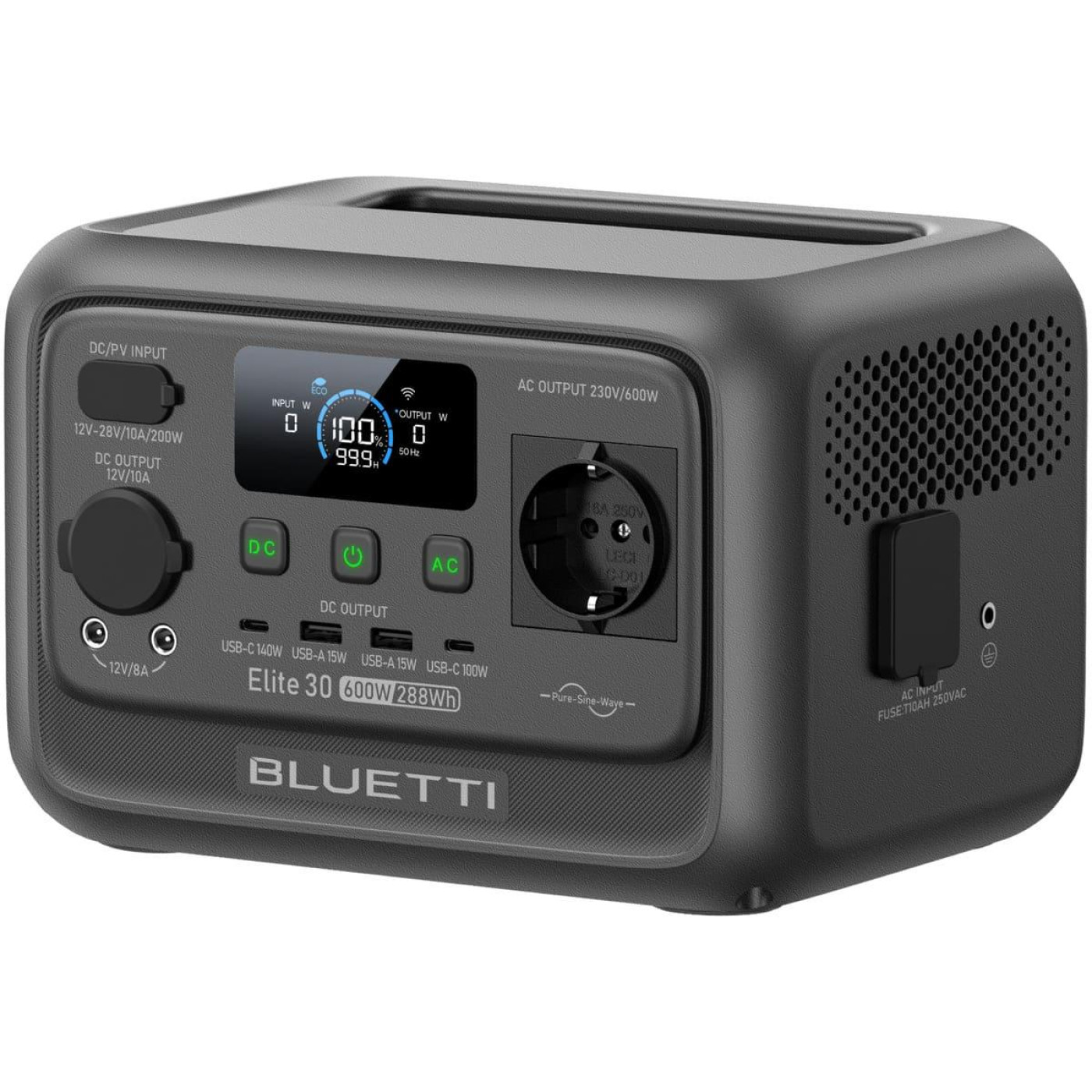 Зарядна станція BLUETTI Elite 30 V2 / 600 Вт / 288 Вт/ч / LiFePO4 (EL30V2) UA