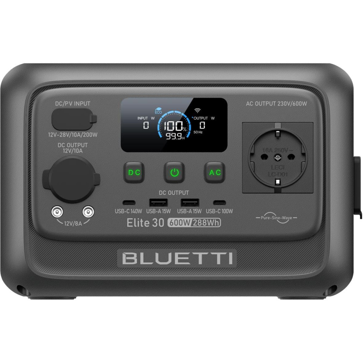 Зарядна станція BLUETTI Elite 30 V2 / 600 Вт / 288 Вт/ч / LiFePO4 (EL30V2) UA