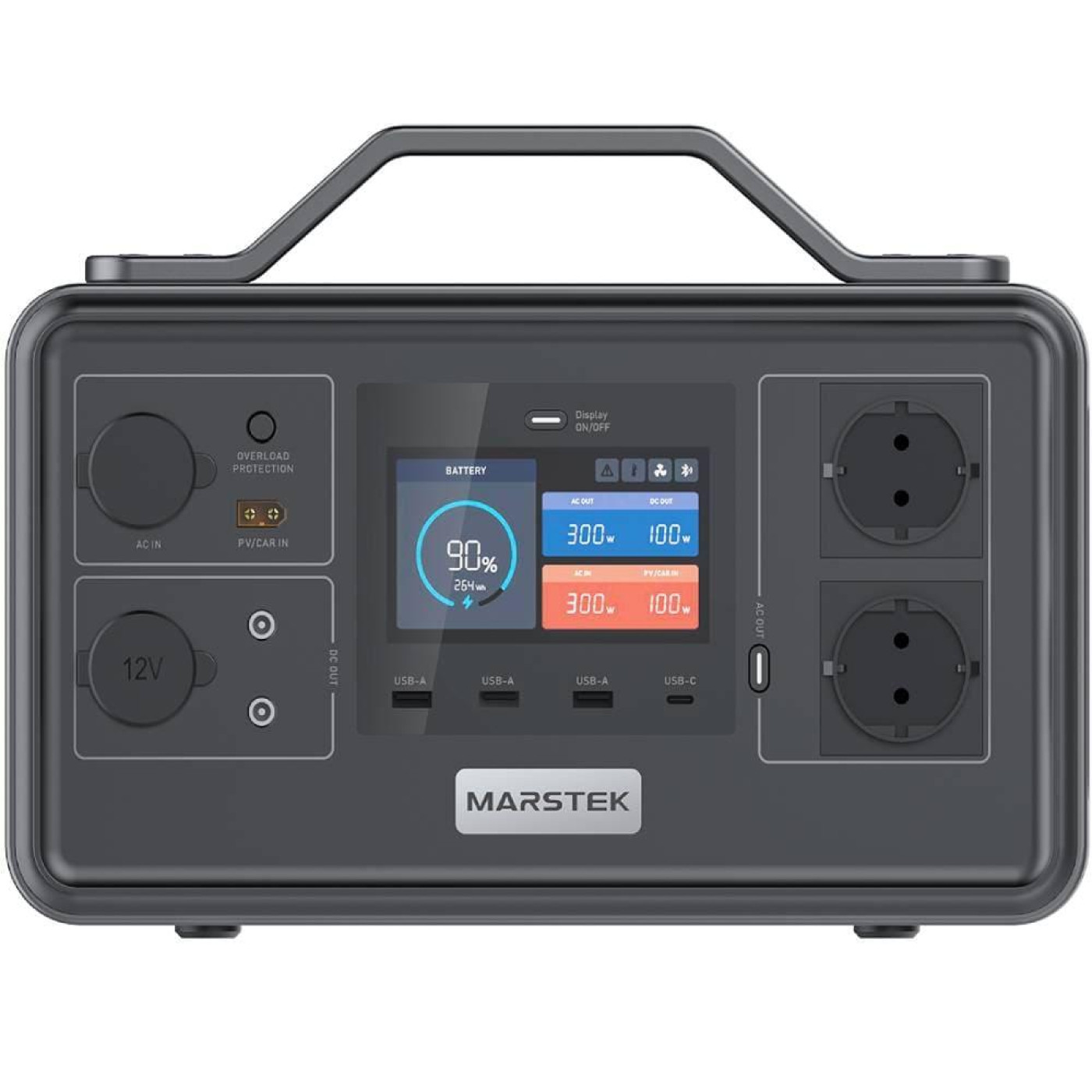 Зарядна станція Marstek A300 Pro / 300 Вт / 296 Вт/ч / LiFePO4 (A300 Pro)