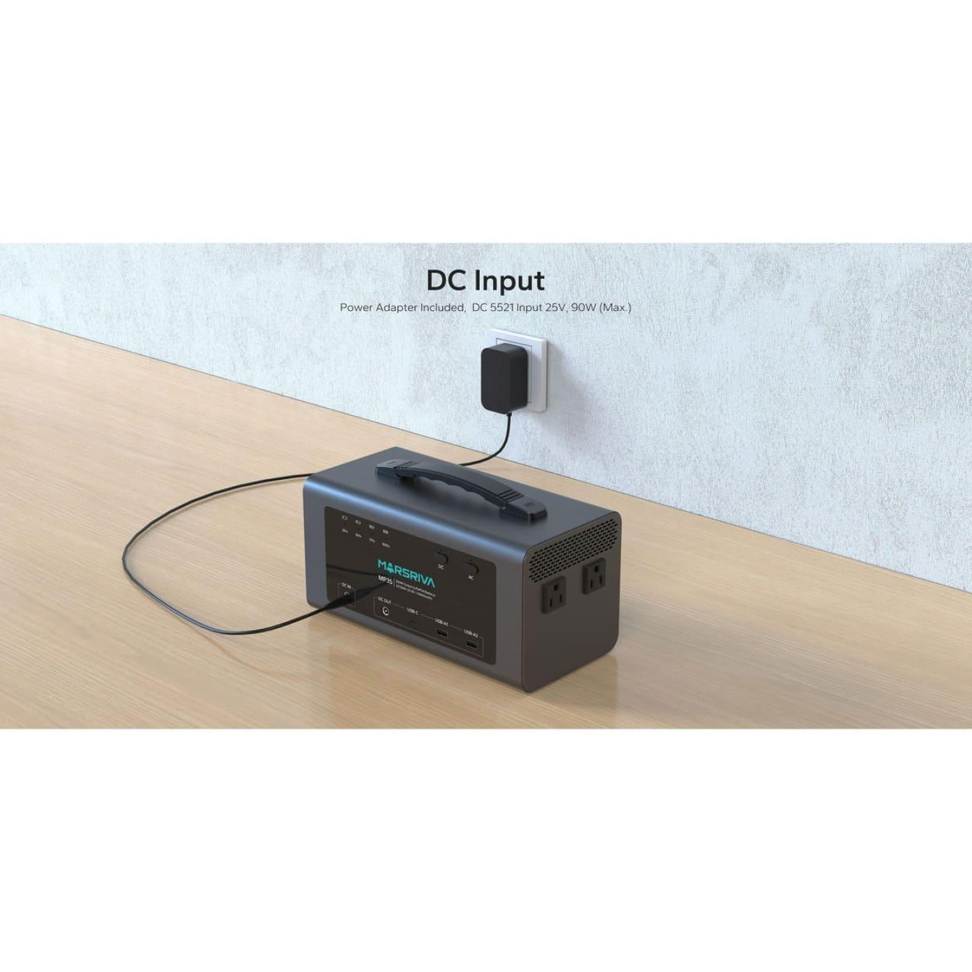 Зарядная станция Marsriva MP3S 300Вт (313.6 Вт/г) / 300 Вт / 313 Вт/ч / LiFePO4 (MP3SV2_MARSRIVA)