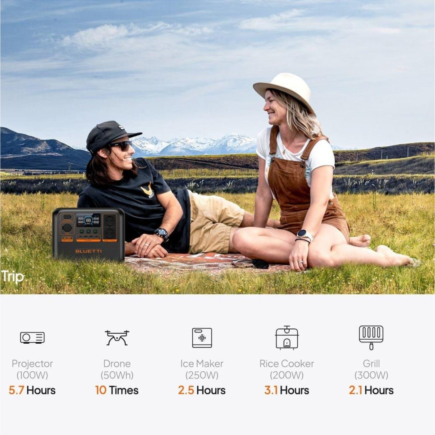 Зарядная станция BLUETTI AC70P 864Wh 240000mAh, 1000W (AC70P)