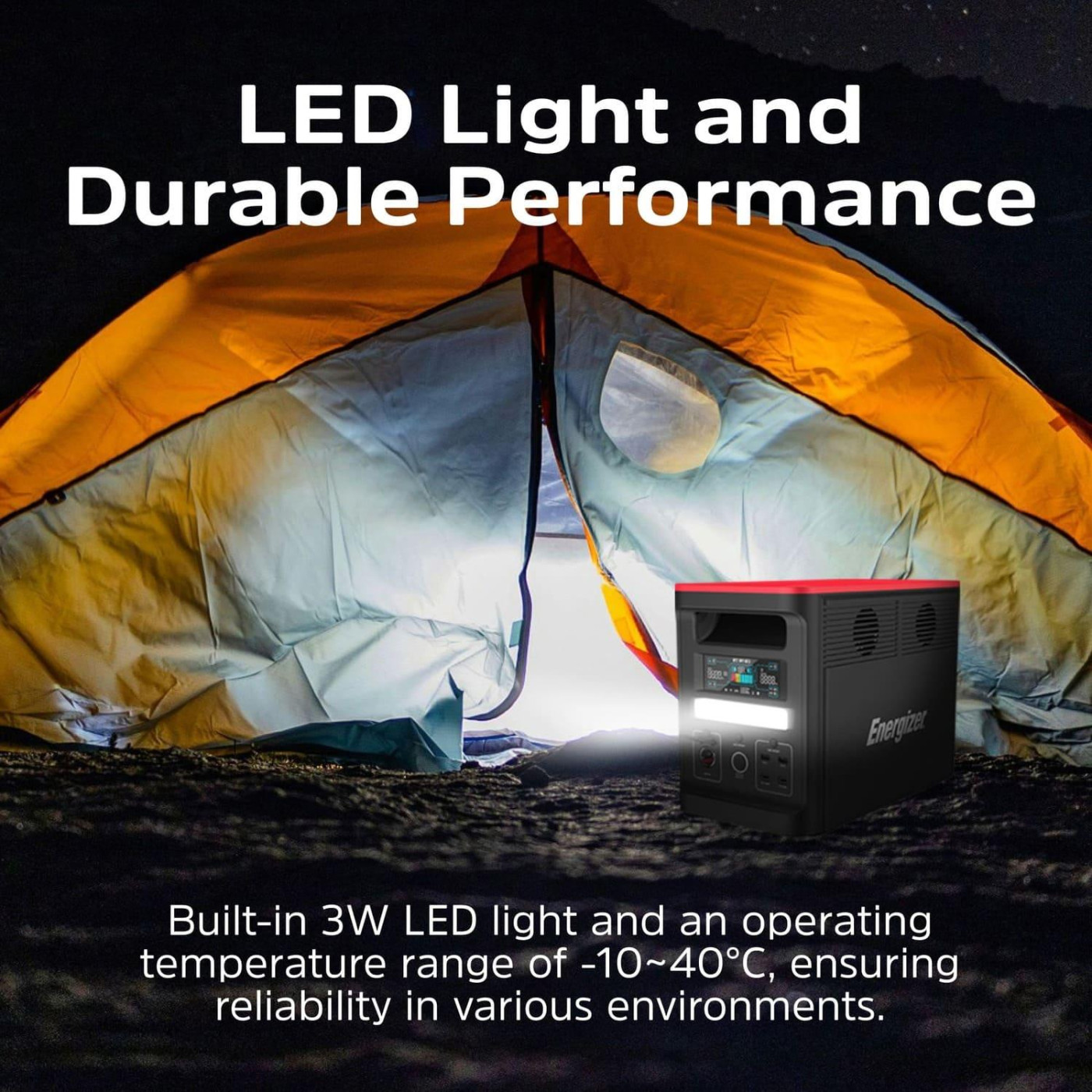 Зарядная станция Energizer / 1800 Вт / 1536 Вт/ч / LiFePO4 (PPS1500W2F)